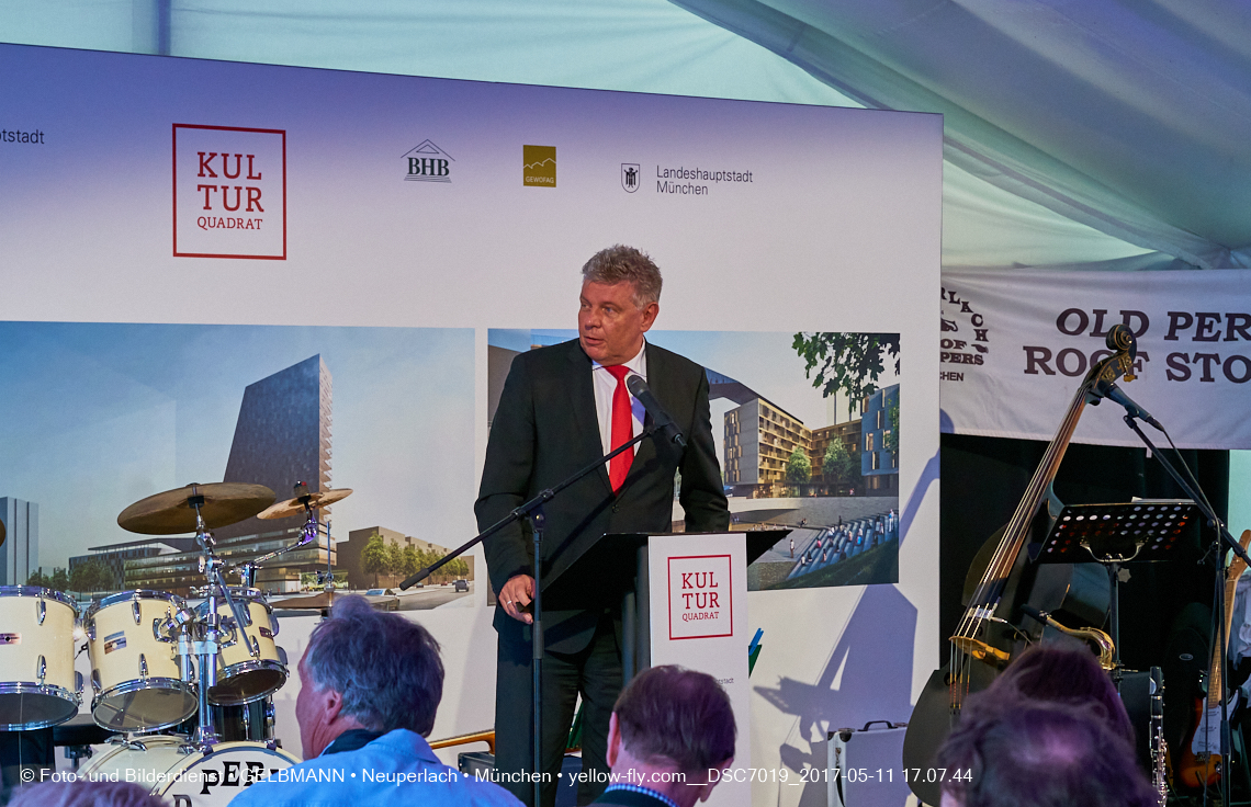 11. Mai 2017 - Grundsteinlegung für die LOGE und dem Kulturquadrat in Neuperlach